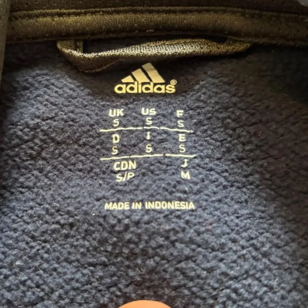 Mens Adidas Hoodie Striped Sleeves SZ S